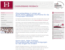 Tablet Screenshot of chorverband-mosbach.de